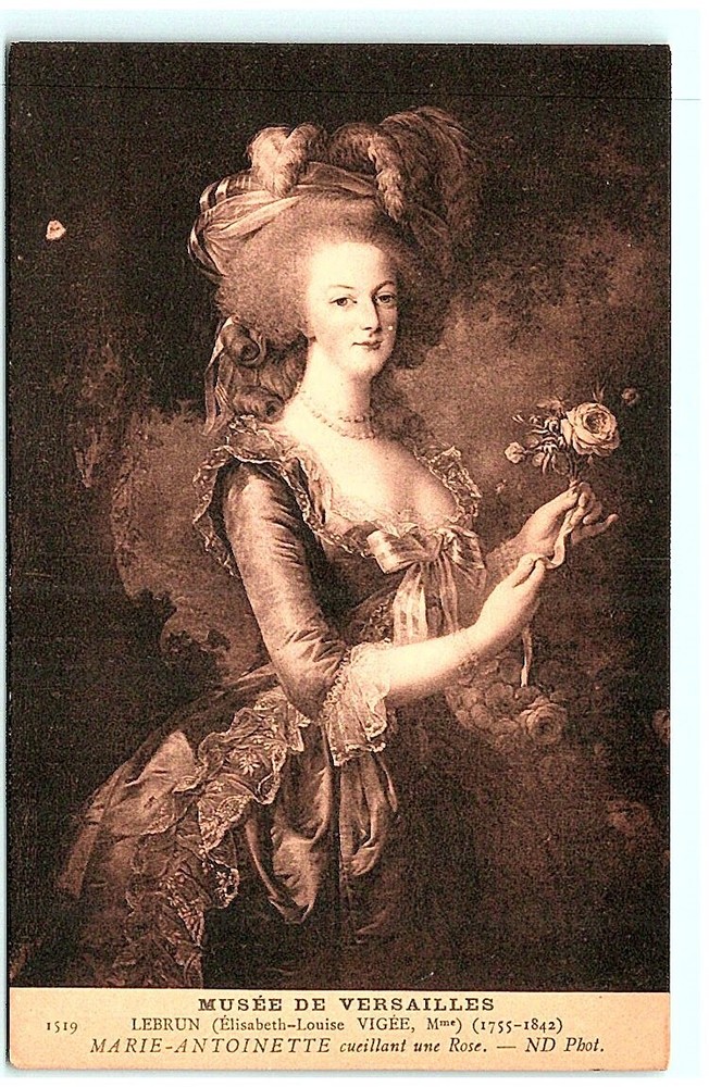 S01-9822, Marie Antoinette, Musee De Versailles, Vintage Postcard