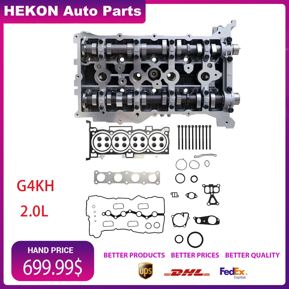 G4KH 2.0 Cylinder Head Assembly W/ Gasket Bolts Set For Hyundai Sonata Kia Forte