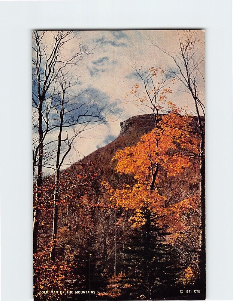 Postcard Old Man Of The Mountains Franconia Notch Franconia USA