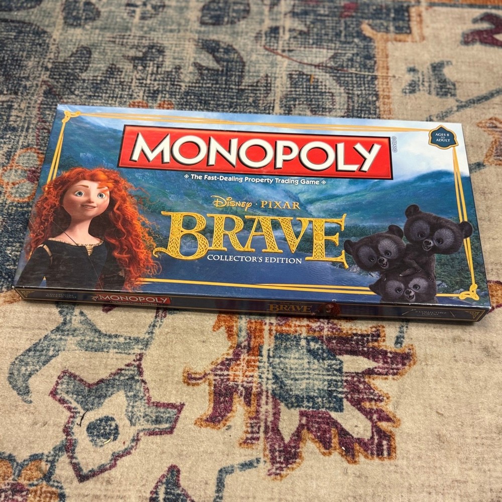 Monopoly Brave Collector's Edition Board Game Disney Pixar Ages 8 Adult