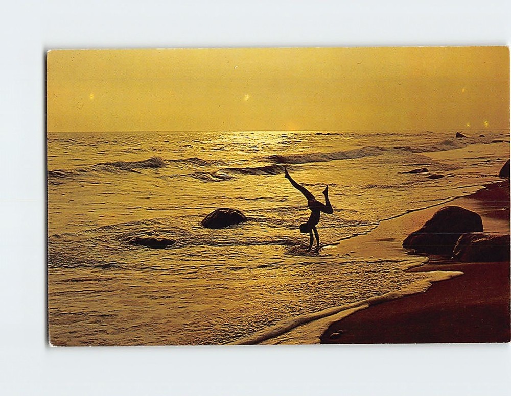 Postcard Beach Scene Cape Cod Massachusetts USA