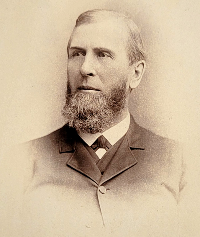 Chicago Illinois Portrait Of Elderly Man Beard Coat Vintage Cabinet Card Photo