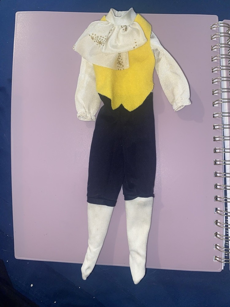 Disney Beauty and the Beast Barbie Ken Doll Adam Suit Jumpsuit One-Piece Outfit