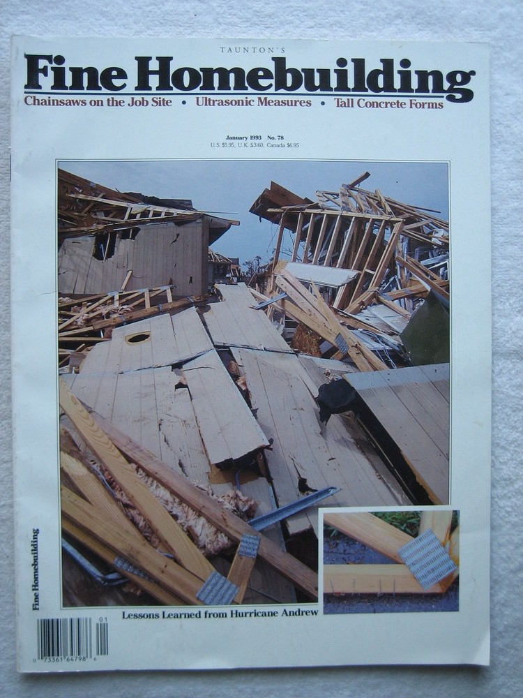 Taunton's Fine Homebuilding No. 78 January 1993