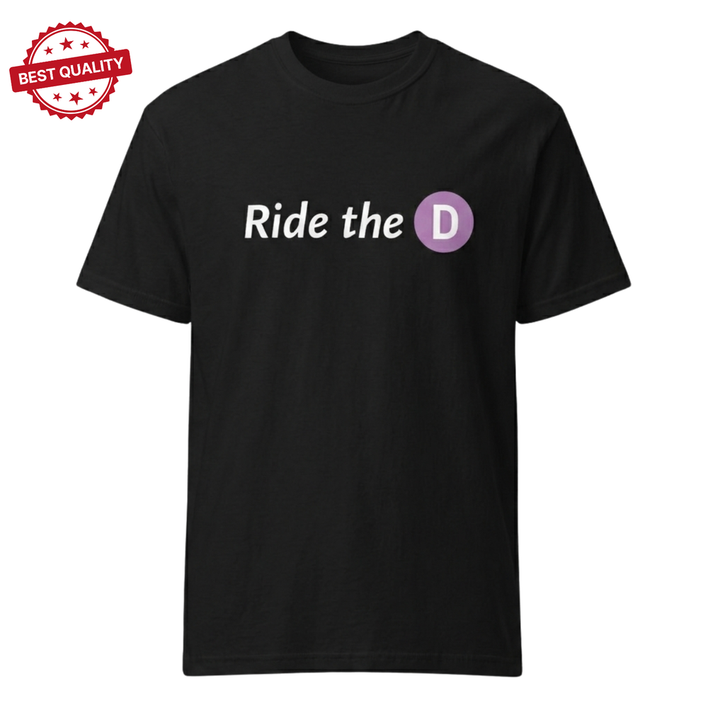 Ride The D Unisex Heavyweight T-Shirt, Unisex All Sizes S-4XL