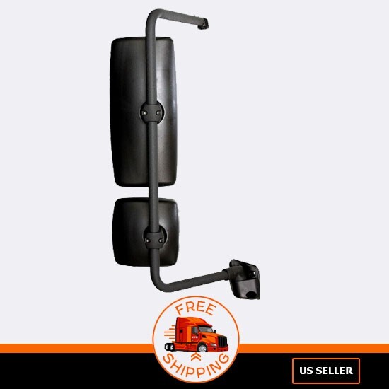 Black Door Mirror For 2002-2018 International 4300 4200 - Passg. Side - RIght