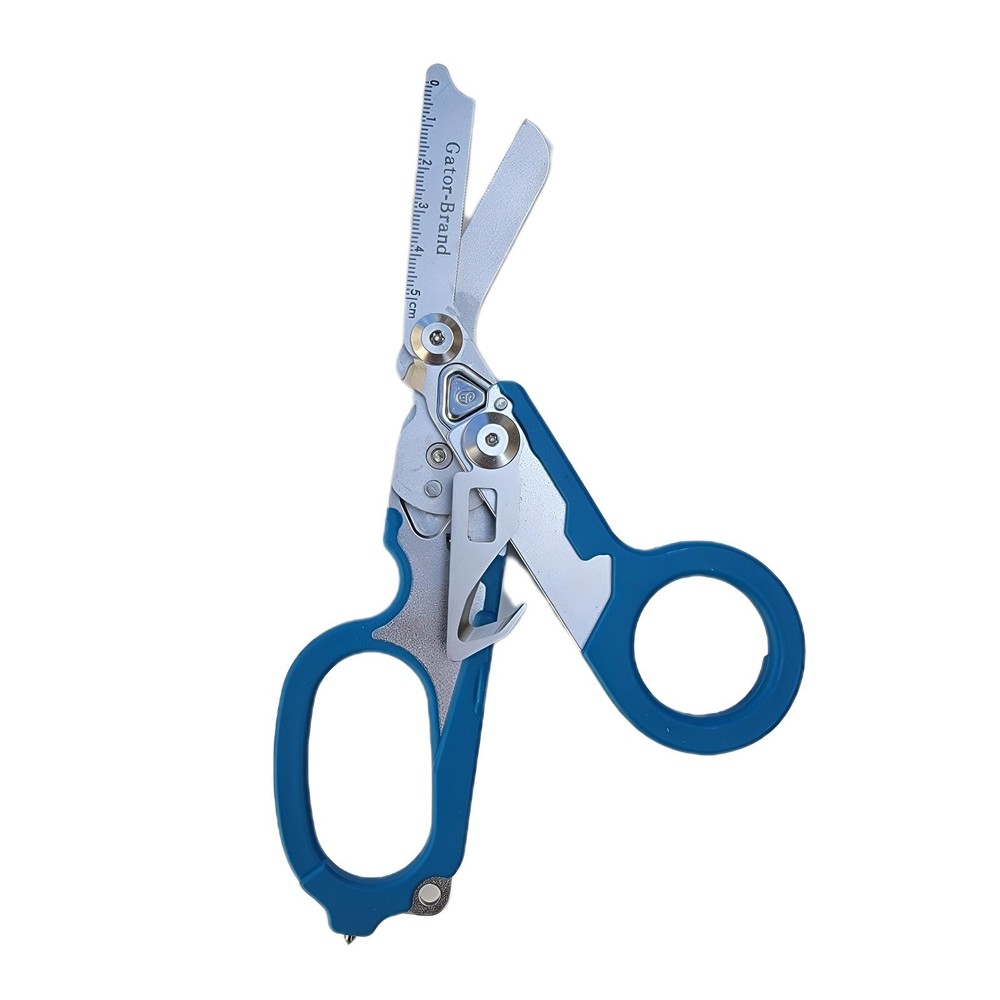 Emergency Trauma Shears  Medic Emt Heavy  Duty Multi Purpose Shears Blue Handle