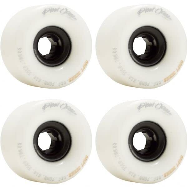 Blood Orange Drift White Skateboard Wheels - 70mm 81a (Set of 4)