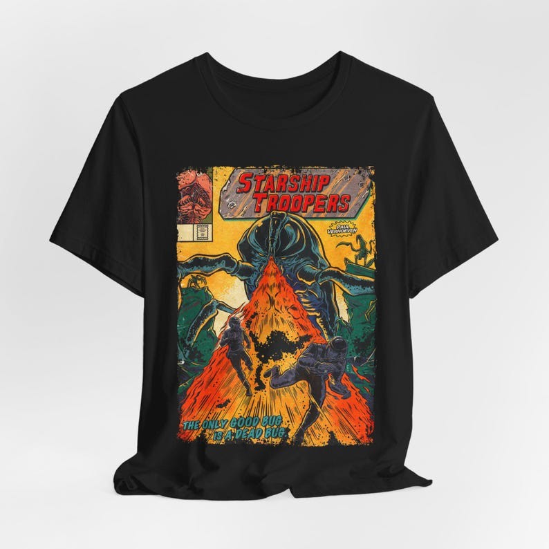 Starship Troopers T-shirt: Vintage Horror Movie Graphic Tee