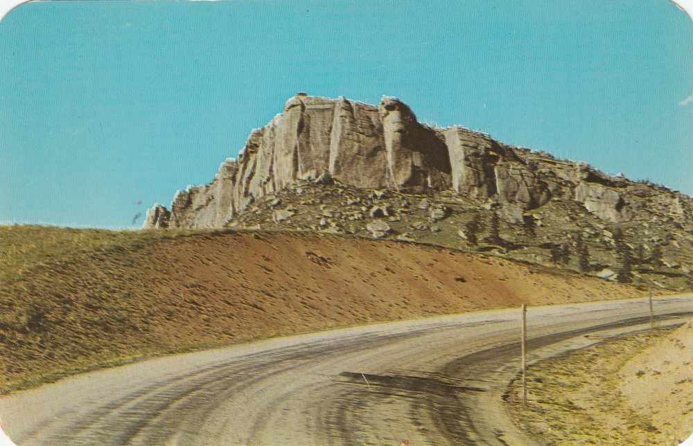 Steamboat Point Highway US 14 Big Horn Mountains Wyoming Souvenir Postcard