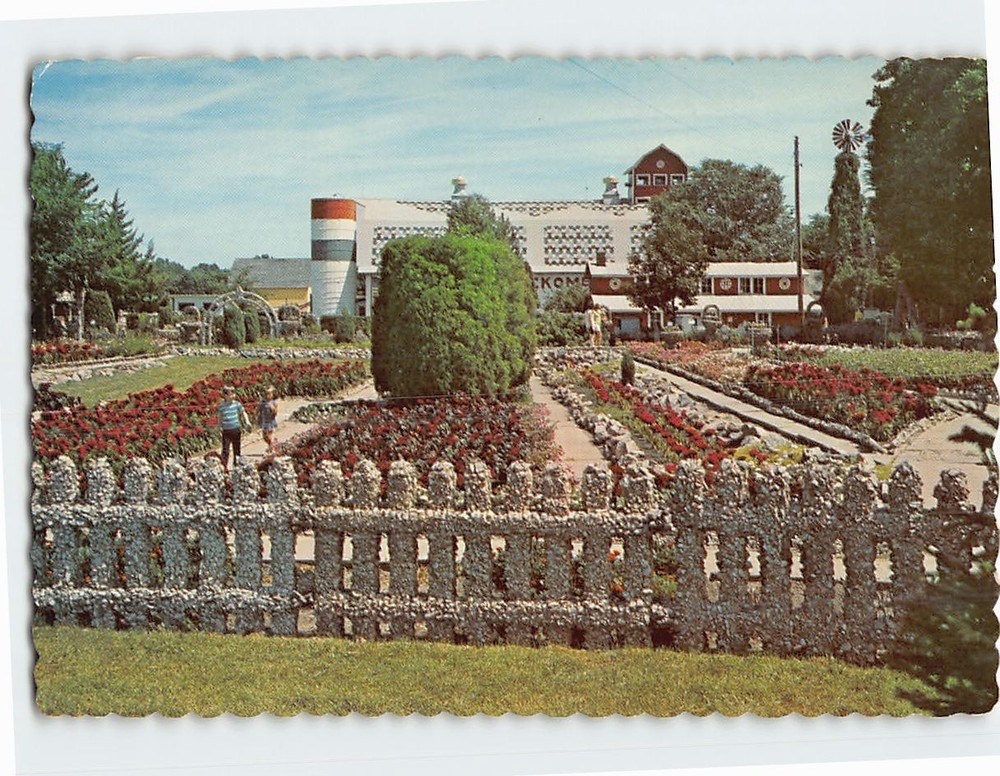 Postcard Rockome Gardens Arcola Illinois USA