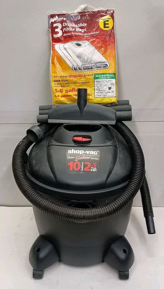 Shop-Vac 10-Gallon 2.5 HP Wet Dry Vacuum with Cartridge Filter and Mobile Cart  