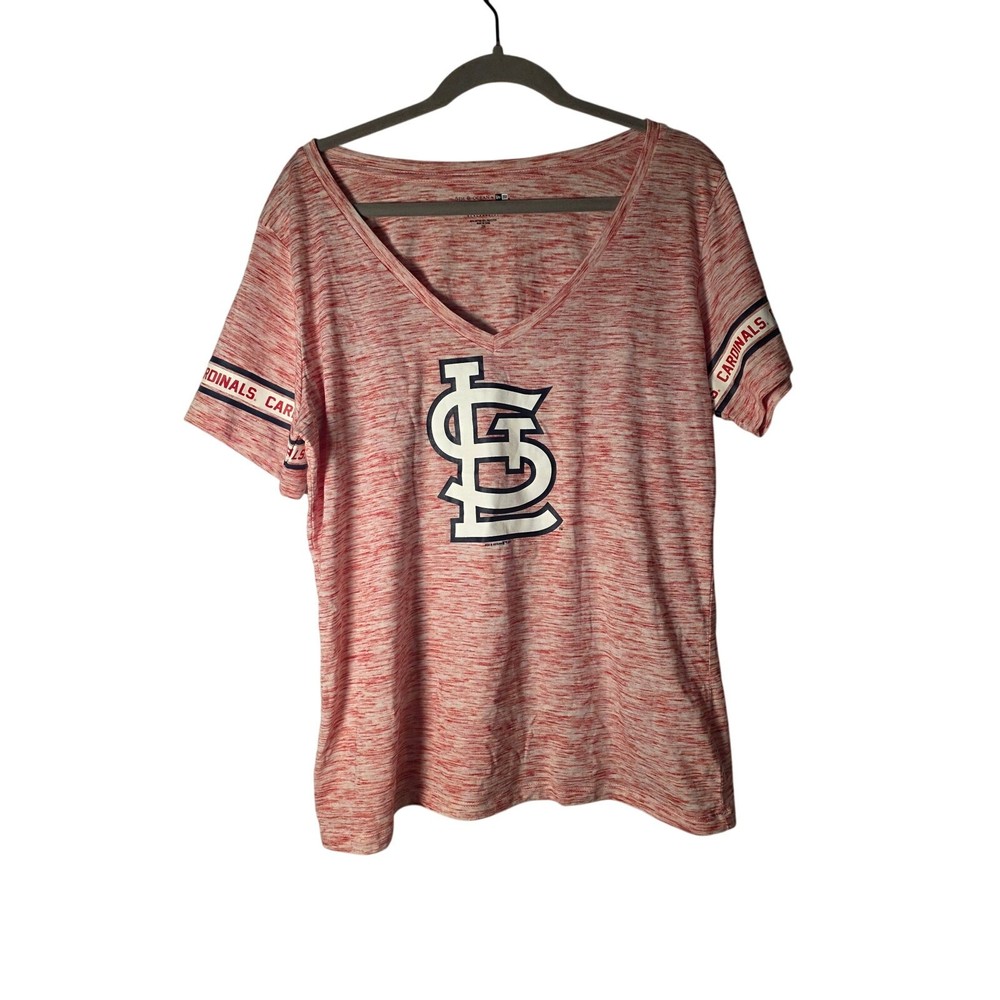 5th & Ocean Women's 2XL Tops St. Louis Cardinals Short Sleeve T shirt  Baseball