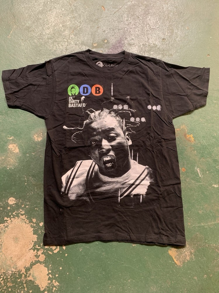 Ol' Dirty Bastard Wu-Tang Clan Black Cotton Crew Neck T-Shirt M