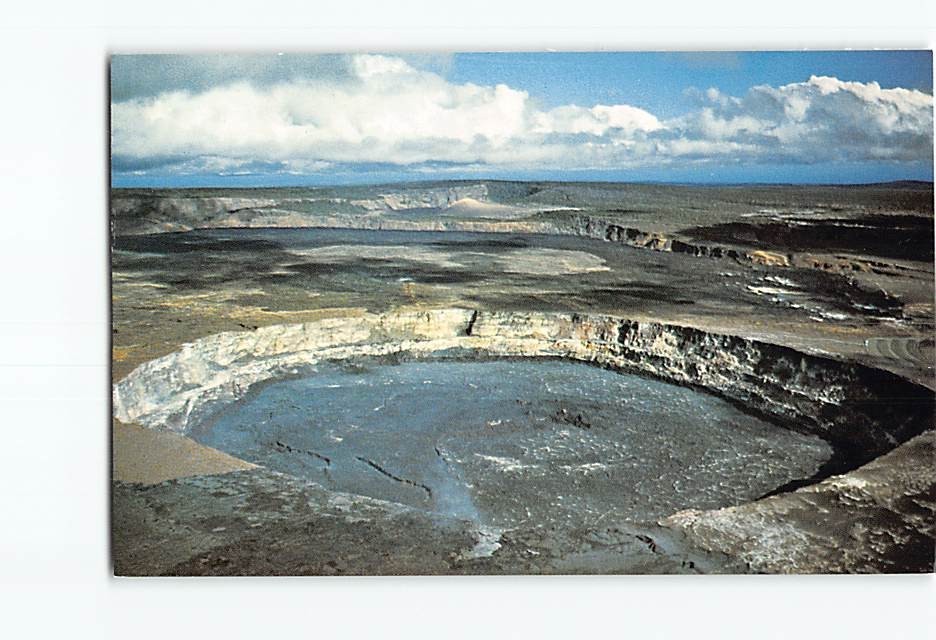 Postcard Halemaumau Firepit Kilauea Volcano Hawaii USA