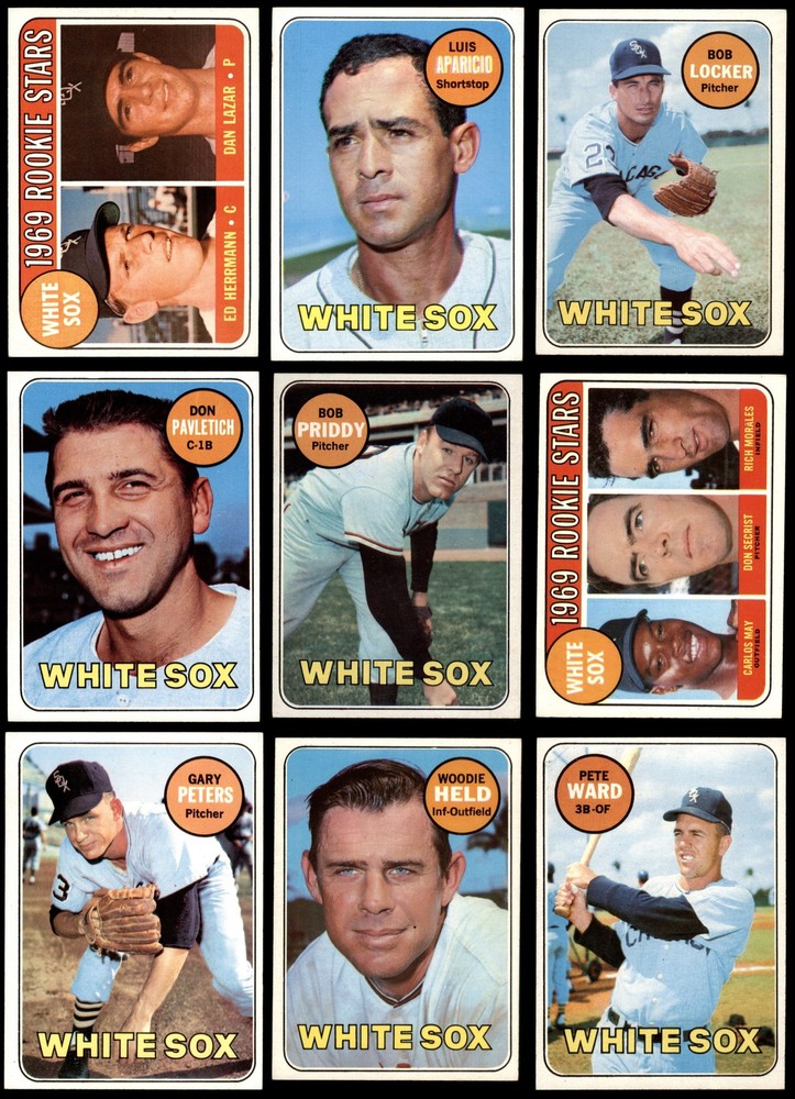 1969 Topps Chicago White Sox Near Team Set 6 - EX/MT 4283889 (20 / 25 cards)
