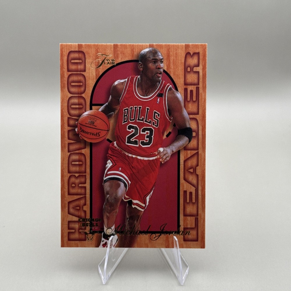 1995-96 Fleer - Flair Hardwood Leader Michael Jordan #4
