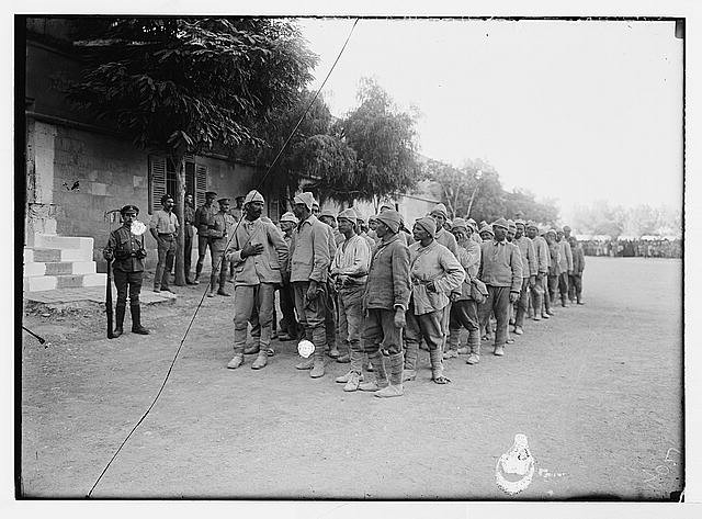 The surrender of Jerusalem to the British December 9th,1917,Turkish prisoners