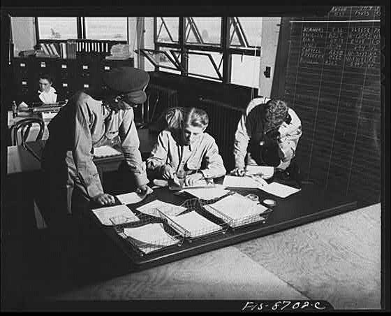 Wayne County Airport Michigan 1940s US Army Air Corps Air Ferry Base Office