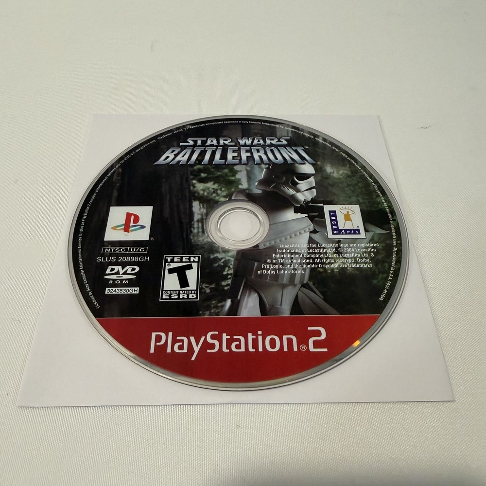 Star Wars Battlefront Greatest Hits PS2 Shooter Action Multiplayer Disc Only