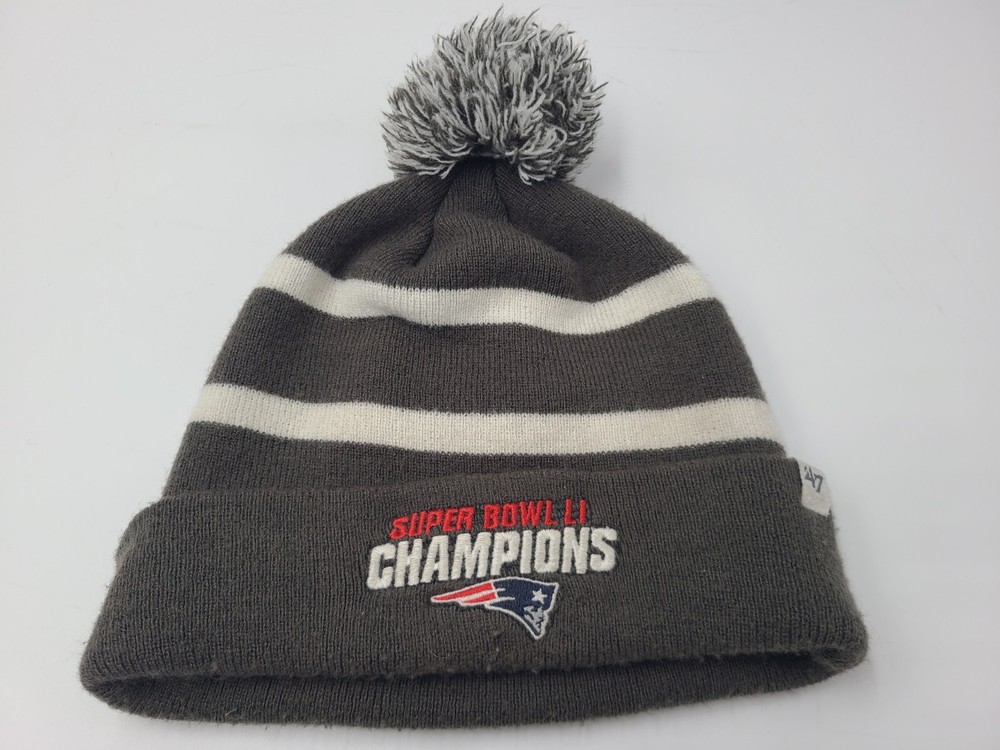 New England Patriots Super Bowl LI Champions 47 Brand Winter Beanie NFL Cap