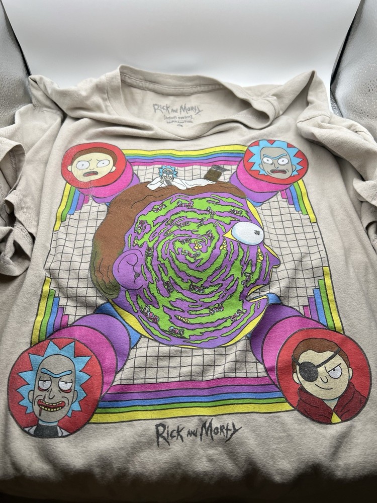 Rick and Morty Adult Swim Ripple Junction Graphic T-Shirt Size XL
