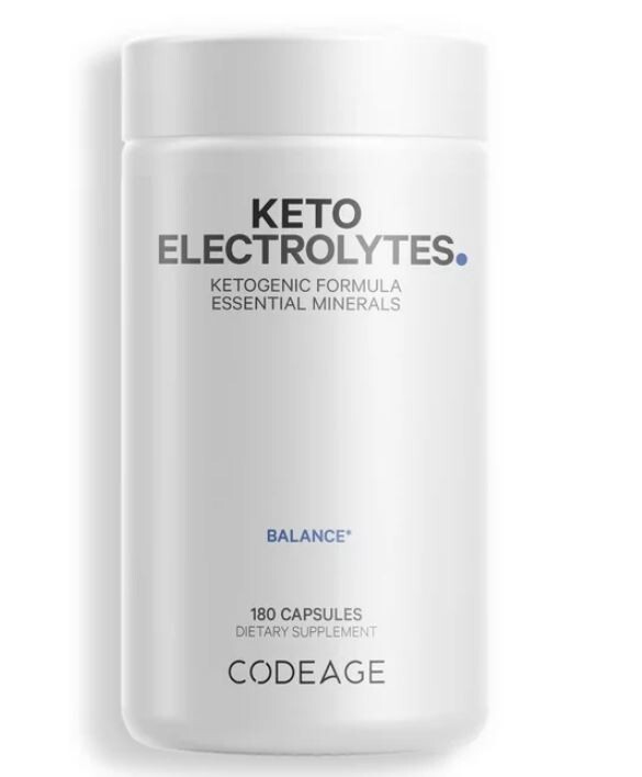 Codeage Keto Electrolyte Capsules- Sodium- Calcium- Potassium & Magnesium - 180