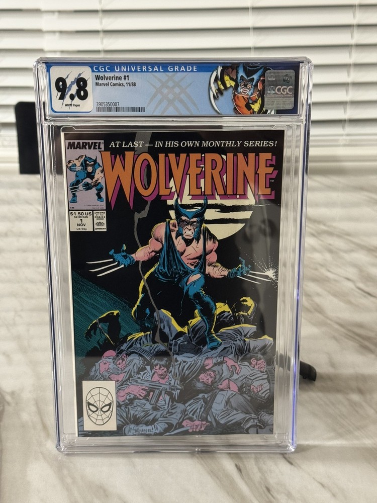 Wolverine #1 CGC 9.8 NM/MT Rare discontinued Label 1st Patch Marvel Comics 1988