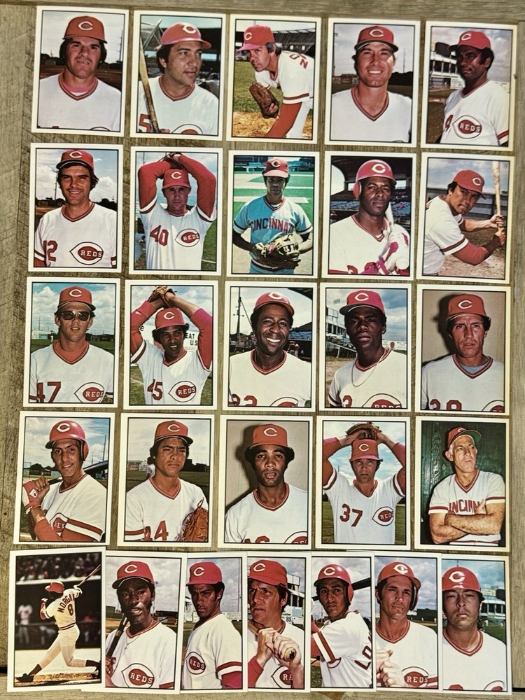 1978 SSPC Cincinnati Reds Team Set 27-Pete Rose, Johnny Bench-Joe Morgan-Sparky