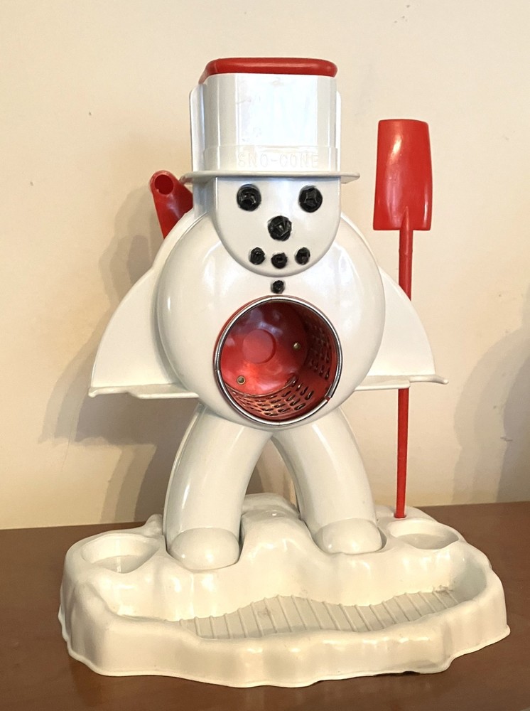 1970s Vintage HASBRO Frosty Sno Man Sno Cone Machine Retro Toy