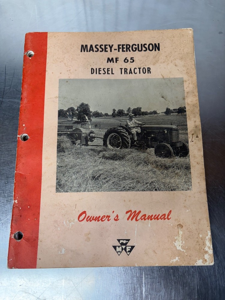 Massey Ferguson MF 65 Diesel Tractor Owners Manual Original