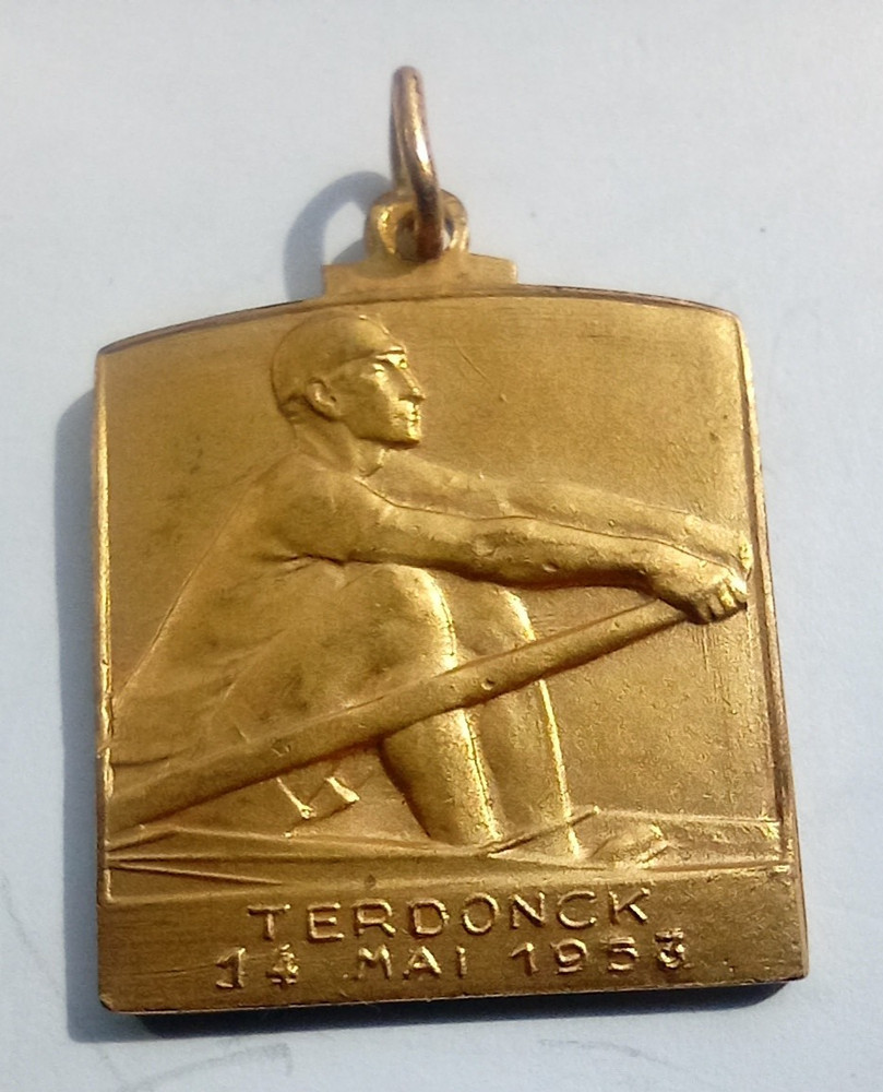 1953 Rowing Nautic Race Sport Award Medal