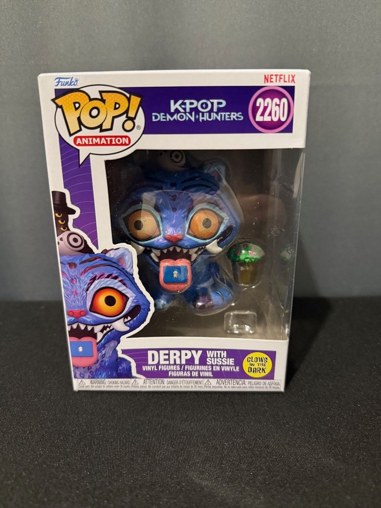 Funko Pop! Animation KPOP Demon Hunters #2260 Derpy With Sussie Glow-In-The-Dark