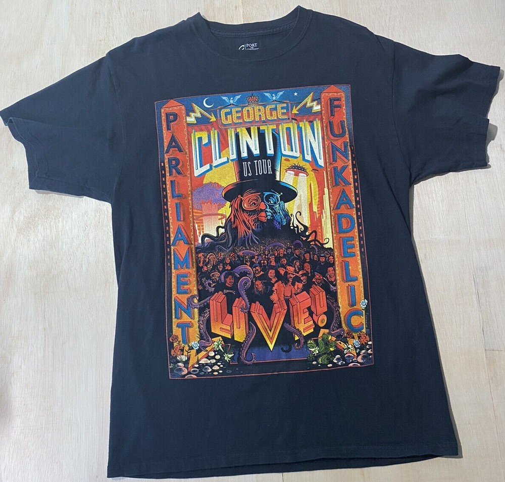 George Clinton Parliament Funkadelic Tour 2017 T-Shirt Cotton Tee S-4XL BO1394