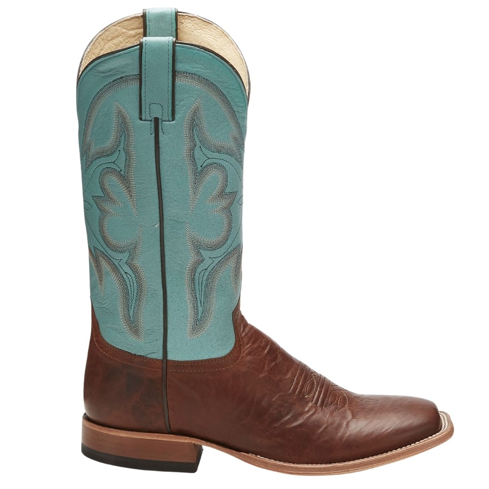 Tony Lama Sealy Embroidered Square Toe Cowboy Boots Men's Size 9.5 D TL30