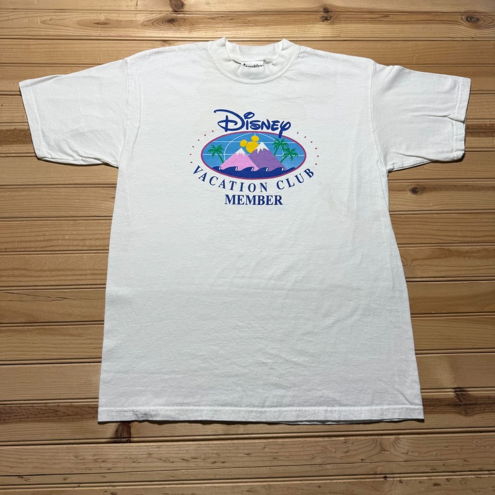 Vintage 90s Walt Disney World Vacation Club Member Graphic Souvenir Shirt Large