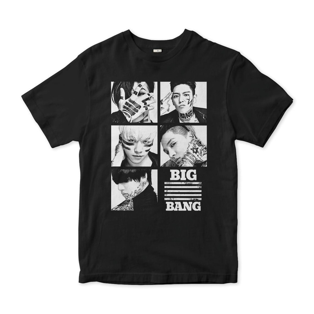 Big Bang K-Pop T-Shirt Unisex Tee for Music Fans BIGBANG Shirt for Concert S-5XL