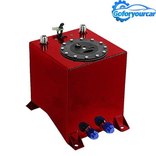 2.5 Gallon Fuel Tank Racing Drift Strip Fuel Cell Gas Tank Level Sender Aluminum