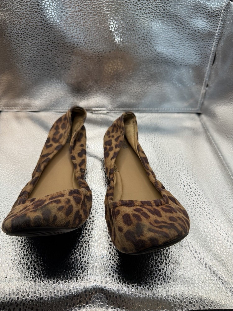 Mossimo Animal Print Ballet Flats~Size 8 1/2 Ruched Slip On Shoe