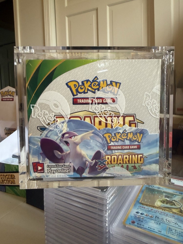 2015 Pokemon TCG - XY Roaring Skies Booster Box (Sealed) PRINSTINE!! W/Acrylic