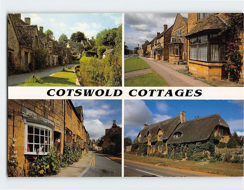 Postcard Cotswold Cottages England