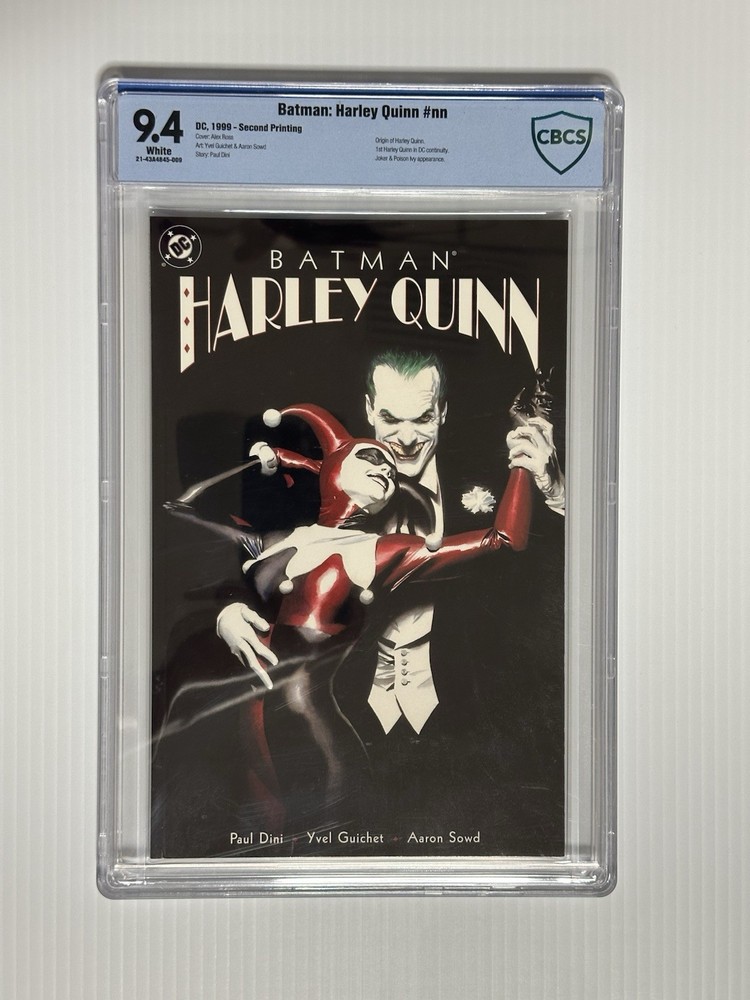 Batman Harley Quinn NN 9.4 2nd Print 1999. Art By Alex Ross. Key Issue !! 🔑 🃏