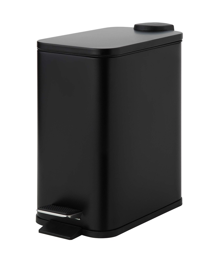 5 Liter / 1.32 Gallon Trash Can with Plastic Inner Buckets; Rectangle Bathroo...