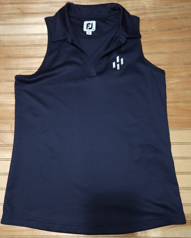 Footjoy Racerback Tank Womens Sz M Navy Golf Tennis Activewear Athletic Sports