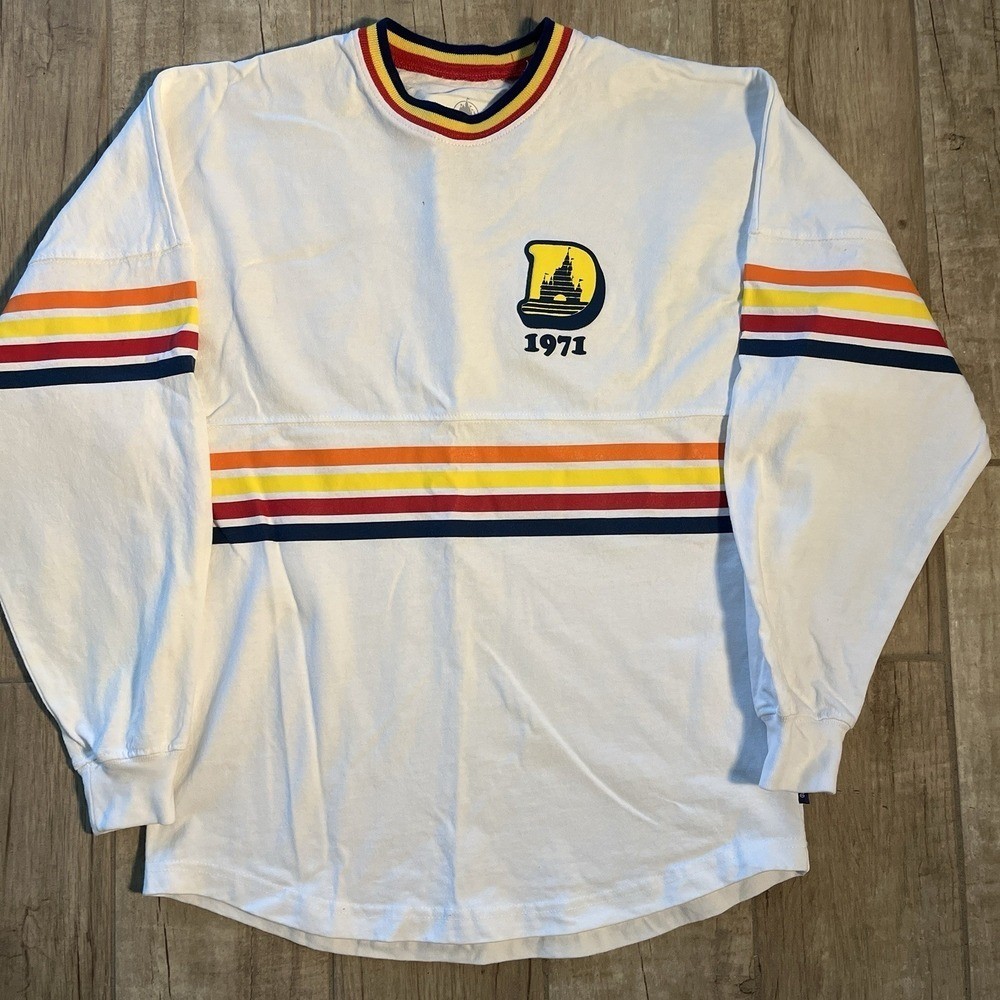 Walt Disney World Parks 1971 Spirit Jersey Retro Long Sleeve adult XS 40