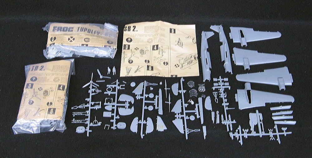 THREE (3) Frog Models 1/72 TUPOLEV SB-2 Soviet Bombers BAGGED KITS!!