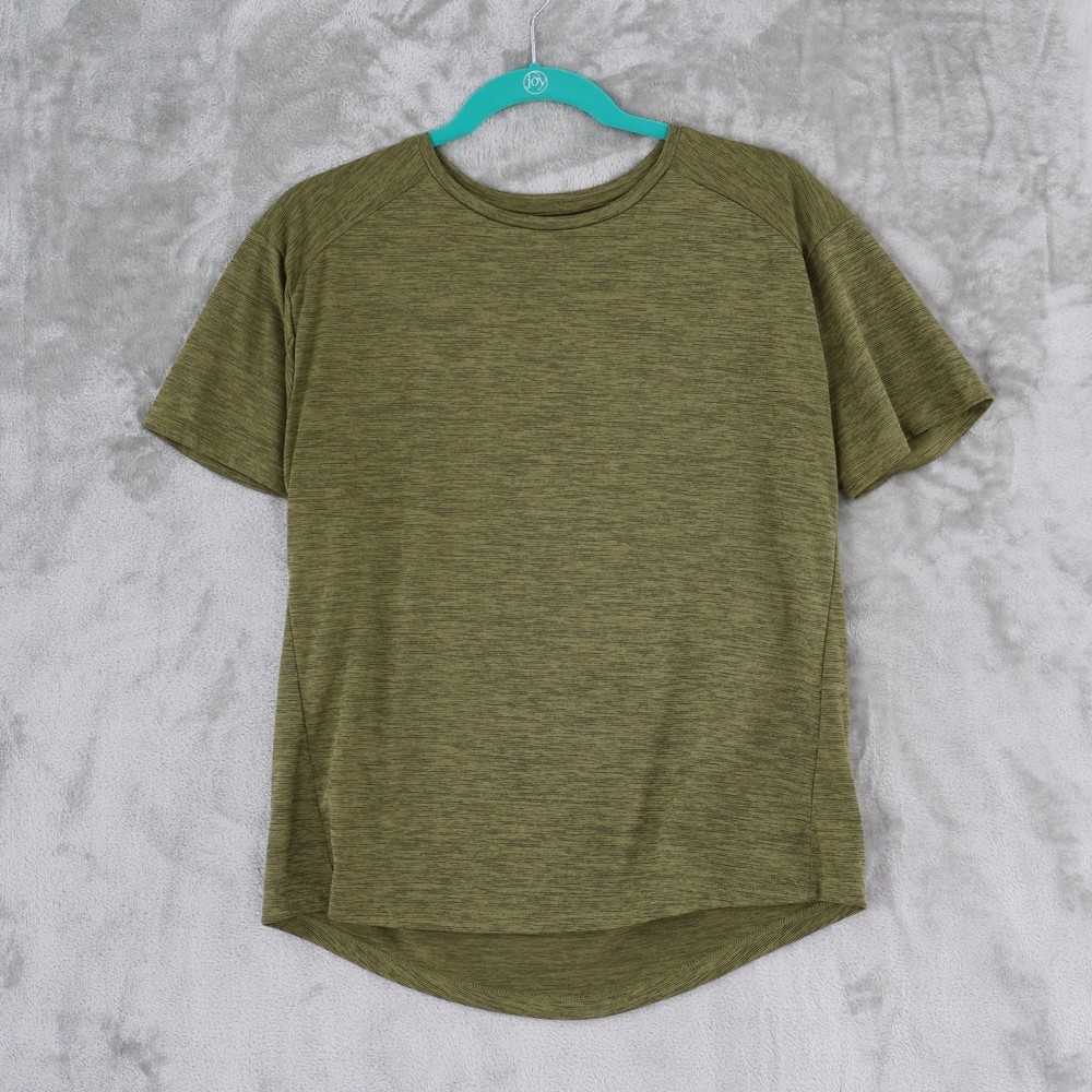 REI Co-op Space Dye Active Tee Womens Medium Green  Short Sleeve Hiking Shirt