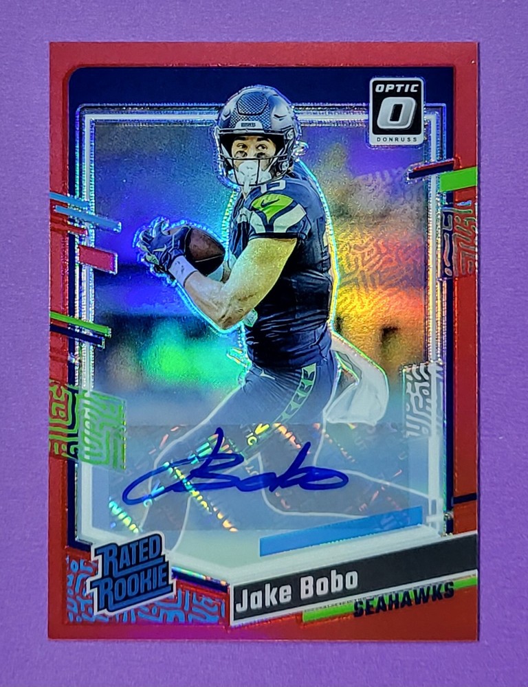 2023 Donruss Optic | *RED* HOLO PRIZM ROOKIE AUTO RC #288 | JAKE BOBO *(#/75)*