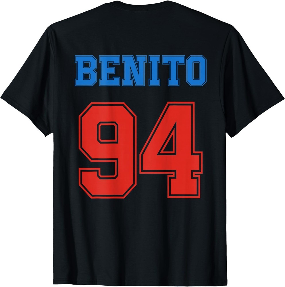 (ON BACK) Benito 94 Big Number Vintage Athletic T-Shirt, Unisex Tee
