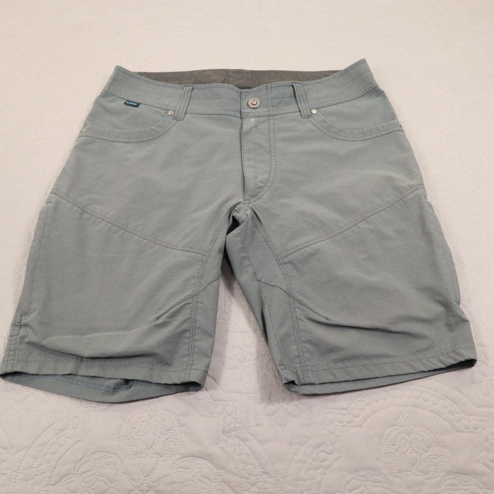 Kuhl Silencr Kargo Shorts Mens 34 Gray Hiking Cargo Stretch Outdoor Trail